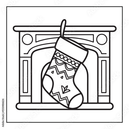 Bold & Easy Cute Christmas coloring book pages, line art, victor illustration, christmas, black and white designs, bold & easy coloring book, bold & easy coloring pages