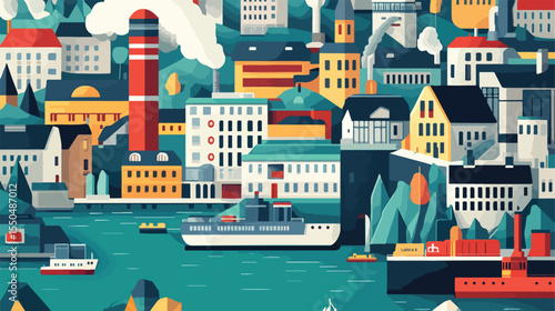 Sustainable Alternative Energy Vector Illustration