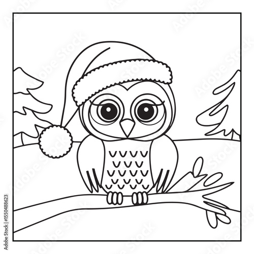 Bold & Easy Cute Christmas coloring book pages, line art, victor illustration, christmas, black and white designs, bold & easy coloring book, bold & easy coloring pages