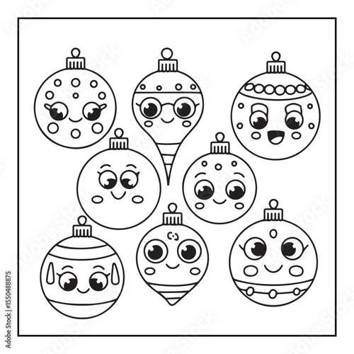 Bold & Easy Cute Christmas coloring book pages, line art, victor illustration, christmas, black and white designs, bold & easy coloring book, bold & easy coloring pages