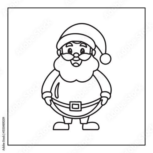 Bold & Easy Cute Christmas coloring book pages, line art, victor illustration, christmas, black and white designs, bold & easy coloring book, bold & easy coloring pages