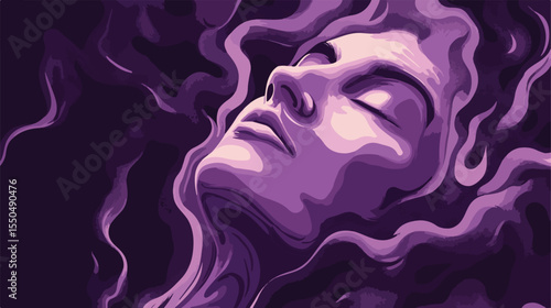 Epilepsy Seizure Profile Flat Vector Illustration