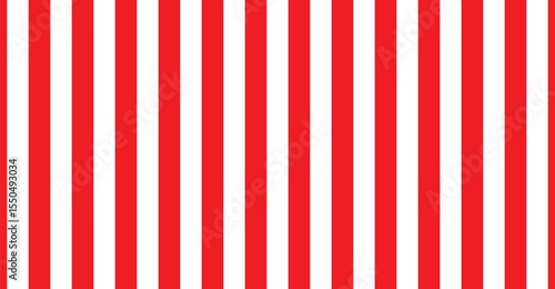 Vivid Crimson and Snow-White Vertical Stripes: A Dynamic Textile Pattern of Rhythmic Alternation, Energetic Appeal, and Clean Modern Symmetry for Eye-Catching Visualizations