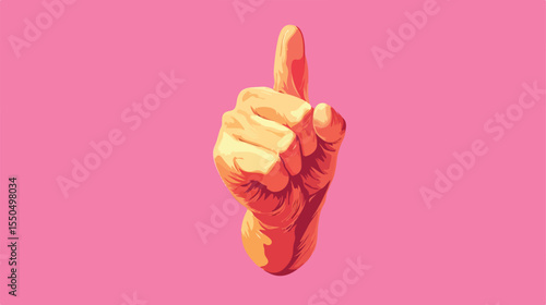 Falling Hand Thumbs Up Like Animation HD Flat