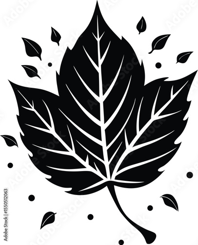 Leaf Falling Silhouette