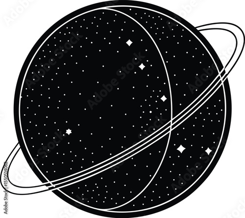 Orbit Path Silhouette