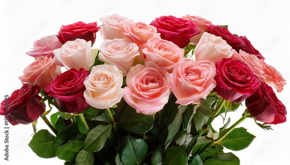 Fototapeta premium bouquet of roses isolated cutout
