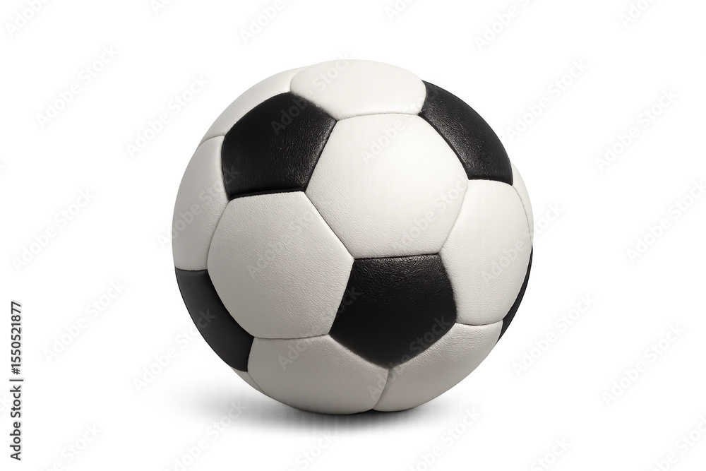 Photorealistic soccer ball featuring a transparent background, ideal for enhancing sports-themed designs and projects with a classic touch Photorealistic soccer ball featuring a transparent background, ideal for enhancing sports-themed designs and projects with a classic touch