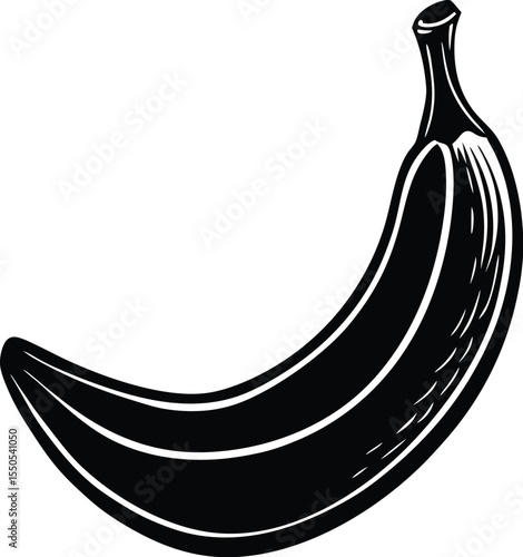 Silhouette of a Banana
