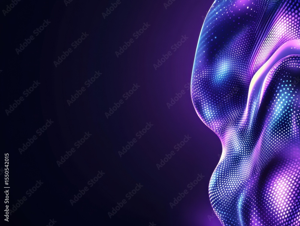 Naklejka premium Abstract Digital Wave