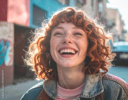 portrait of a smiling girl