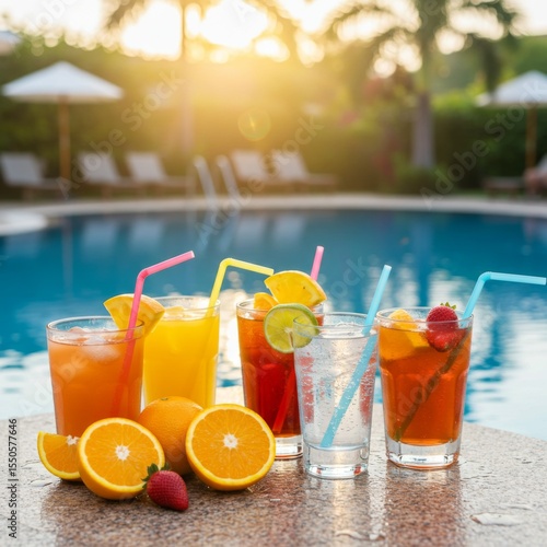 Refreshing Summer Cocktails by the Pool