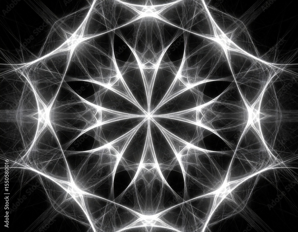 Abstract Geometric Pattern Design With Black Background Abstract Geometric Pattern Design With Black Background