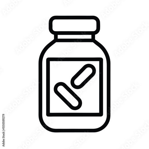 Vitamins Icon Outline Vector Illustration