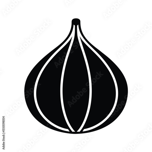 Garlic Icon Outline Vector Illustration