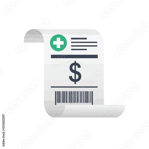 Medical Bill Receipt Healthcare Cost Invoice Template
