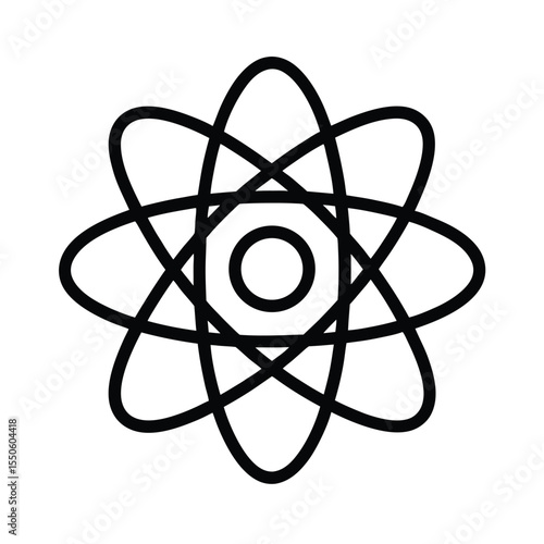 Quantum Field Icon Outline Vector Illustration