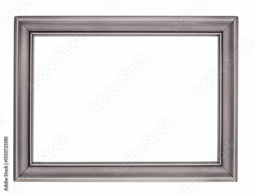 Silver color picture frame.