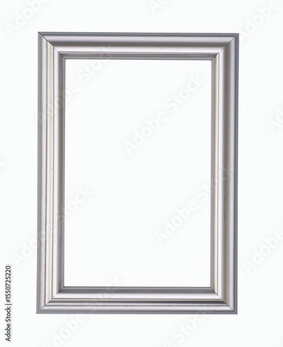 Silver color picture frame.