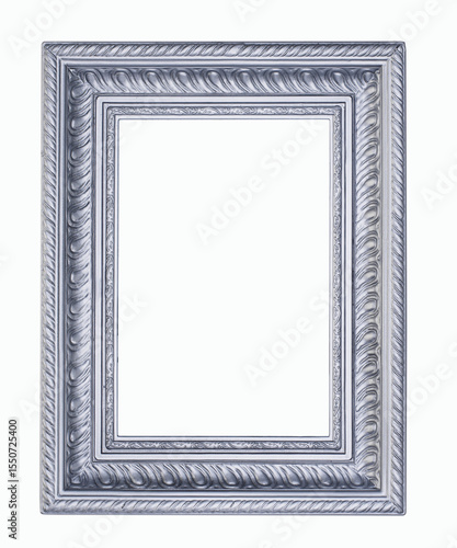 Silver color picture frame.