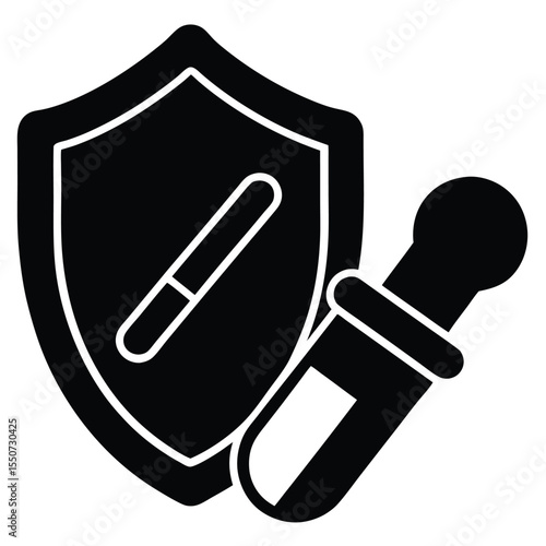 pharmacist element isolated pill tamper proof seal on white background