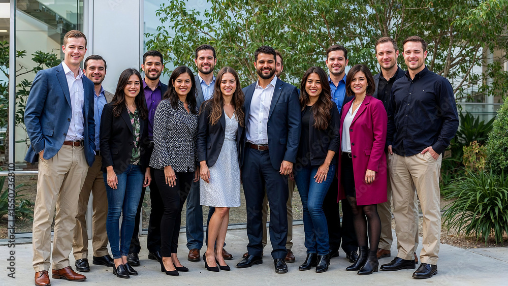 Fototapeta premium Inviting new teammates for collective growth and success
