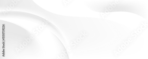 Vector gray line background curve element with white space for text and message design, overlapping layers, vector