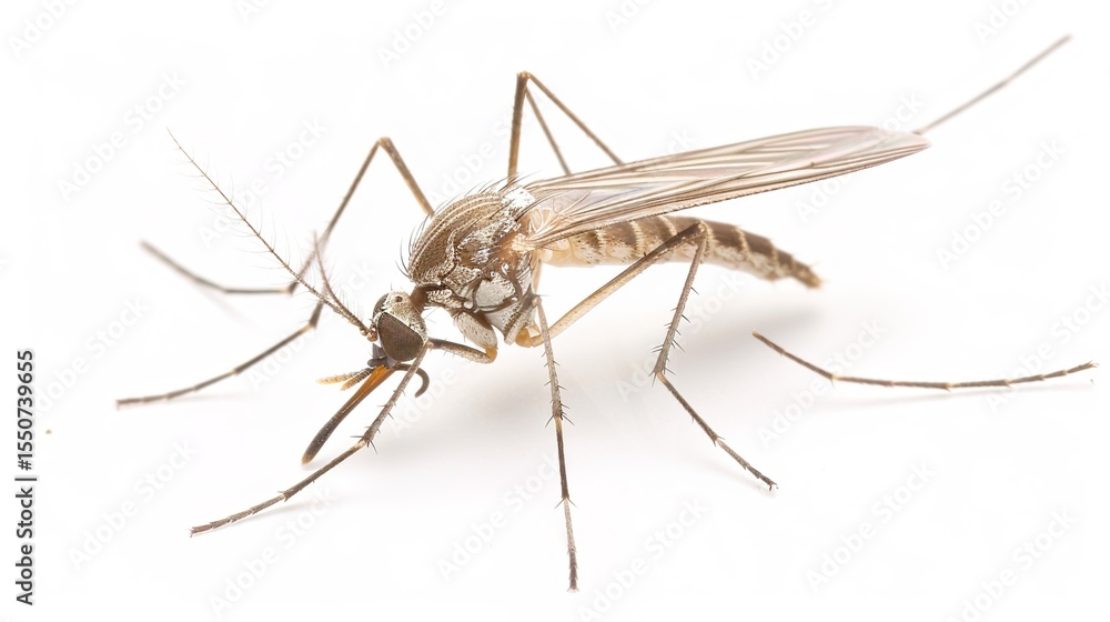 Mosquitoes on a White Background – a sharp and scientific visual. The clean white backdrop highlights the detailed form of mosquitoes in a clear and focused manner. Mosquitoes on a White Background – a sharp and scientific visual. The clean white backdrop highlights the detailed form of mosquitoes in a clear and focused manner.