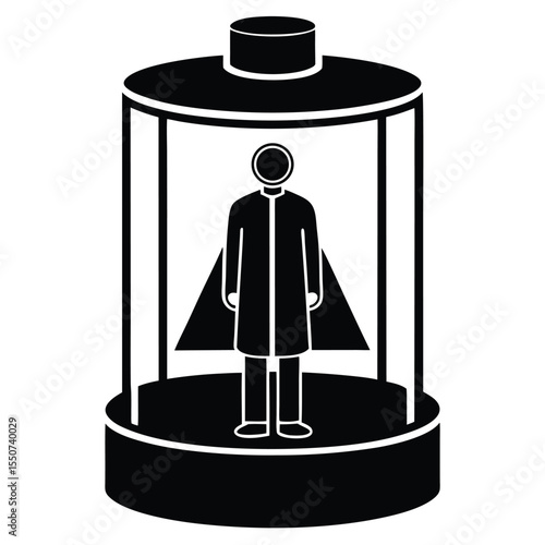 lab technician element isolated incubation white background