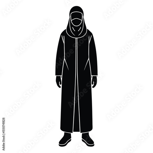lab technician element isolated protective gown on white background