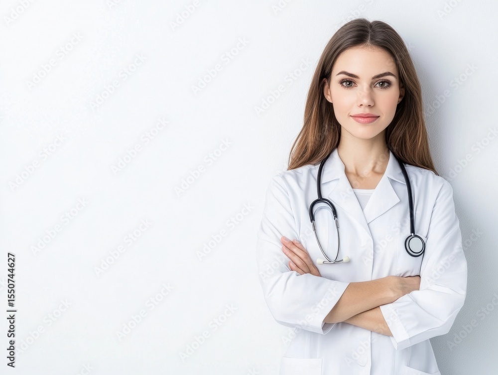 Woman doctor confident pose Woman doctor confident pose