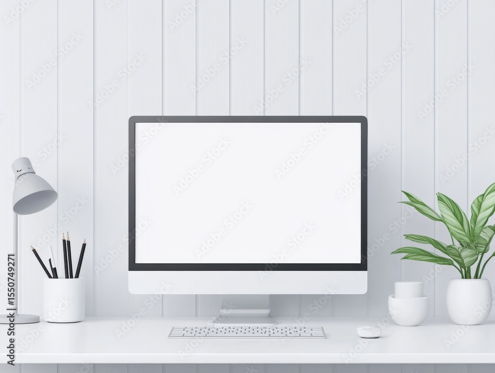 Fototapeta premium Modern Workspace Mockup