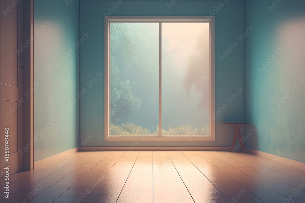 Fototapeta premium empty room with window