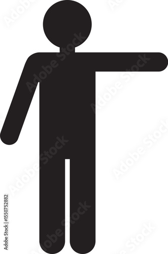 Single person standing with one arm lifted in a communicative or expressive gesture.