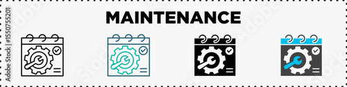 Maintenance Icon Pack Line Glyph