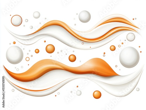 Abstract swirl of liquid