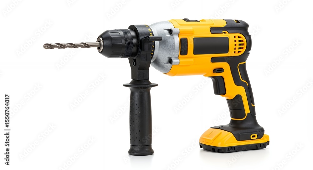 Yellow and black electric drill Yellow and black electric drill