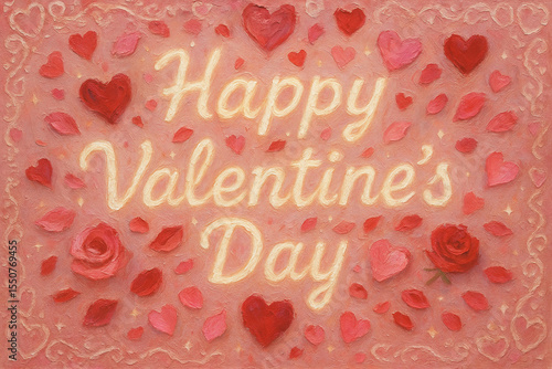 Romantic Valentine’s Day Glow with Hearts and Lights