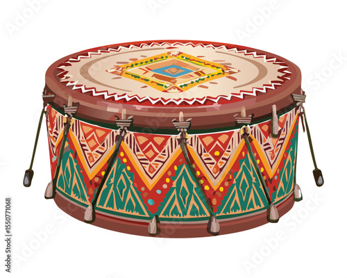 Ethnic Musical Percussion Instrument Vector