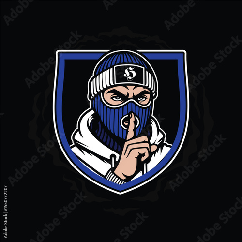 ultras hooligan sticker logo vector design