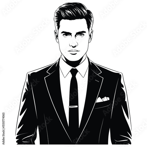 man in suit with tie