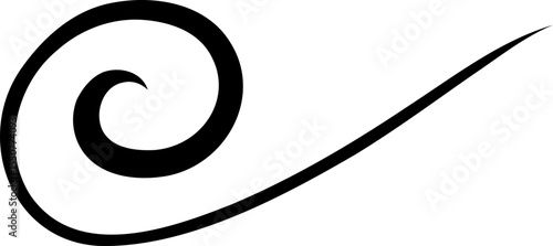 Arc Shaped Spiral Ornament With Soft Finish