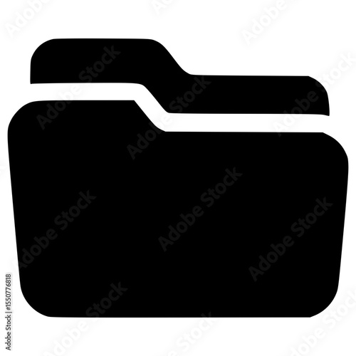 Vector graphic of a folder icon for organizational purposes