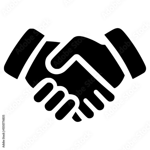 Handshake symbol representing agreement and collaboration in business