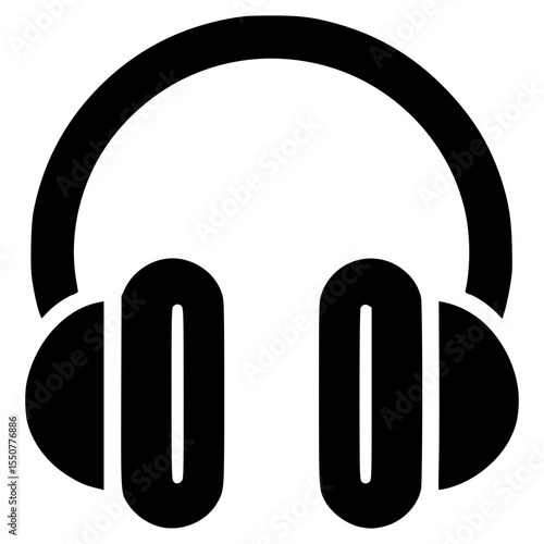 Stylish black headphones for music lovers and audio enthusiasts