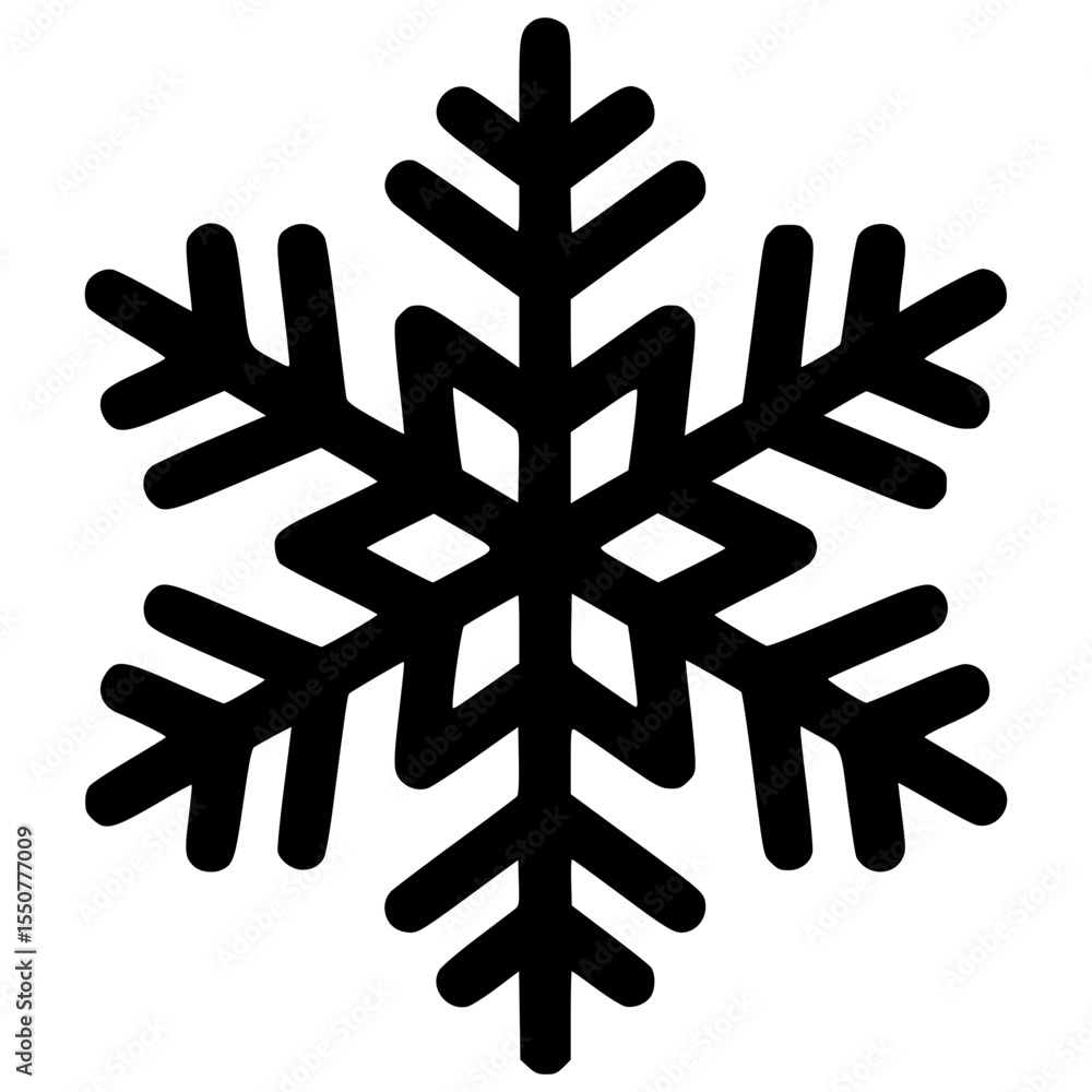 Obraz premium Decorative snowflake vector design suitable for winter themes