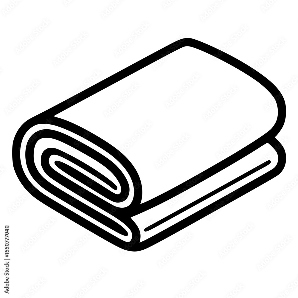 Cozy rolled blanket design for home decor or outdoor use Cozy rolled blanket design for home decor or outdoor use