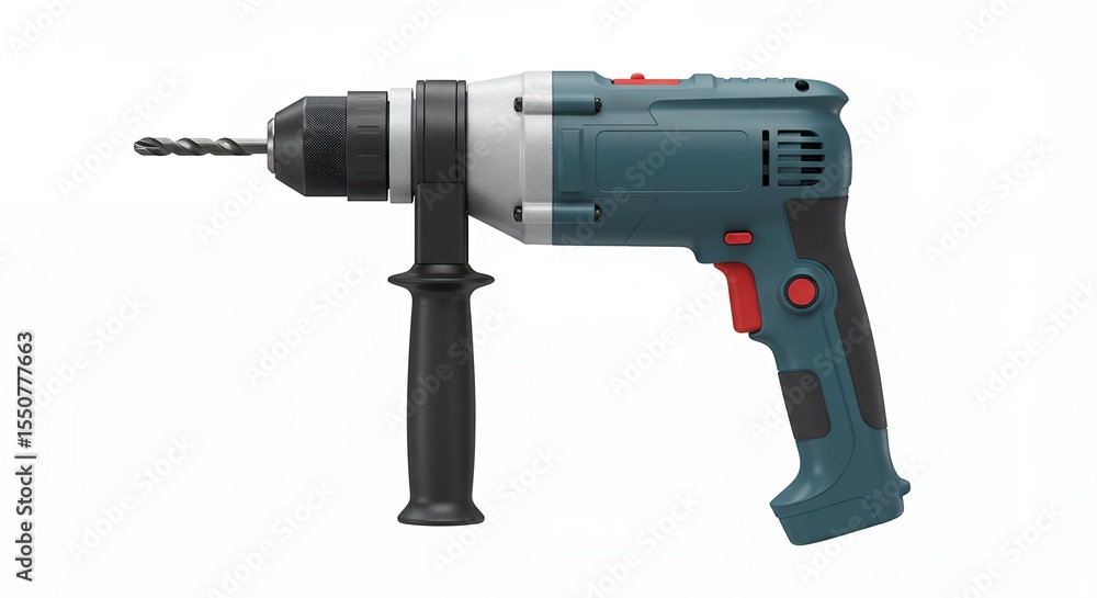 Power drill closeup isolated image Power drill closeup isolated image