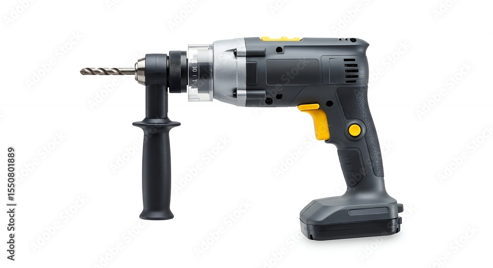 Electric drill on white background Electric drill on white background