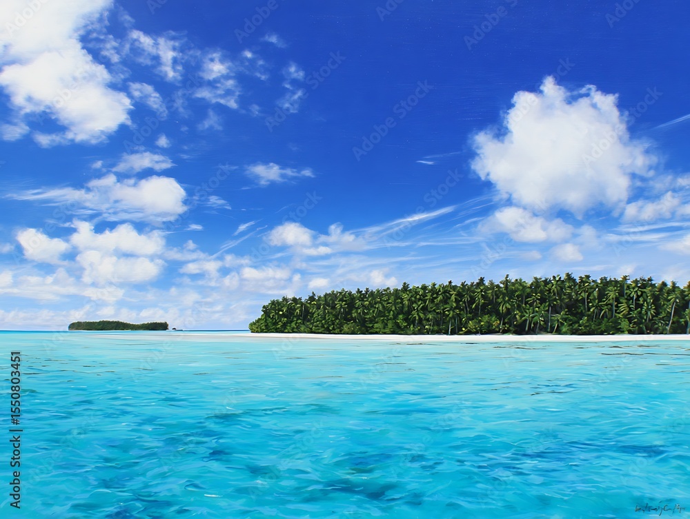 Fototapeta premium Tranquil island paradise